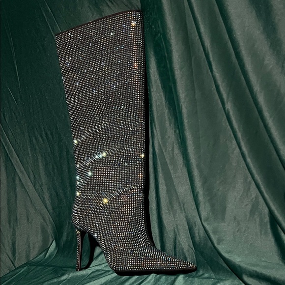 INC International Concepts Glittering Heeled Boots - Picture 10 of 12